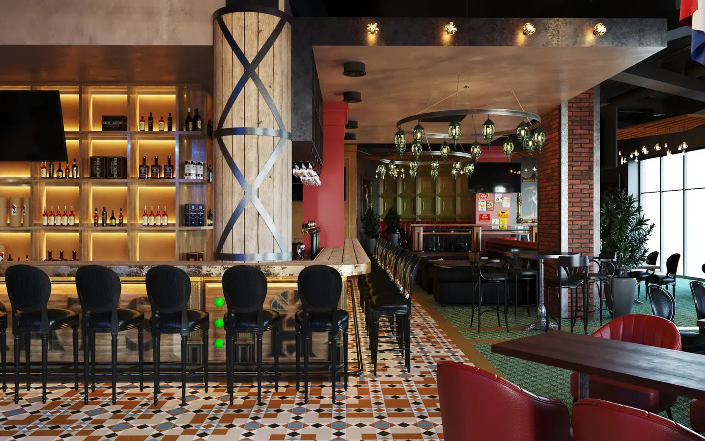 Irish pub interior design
