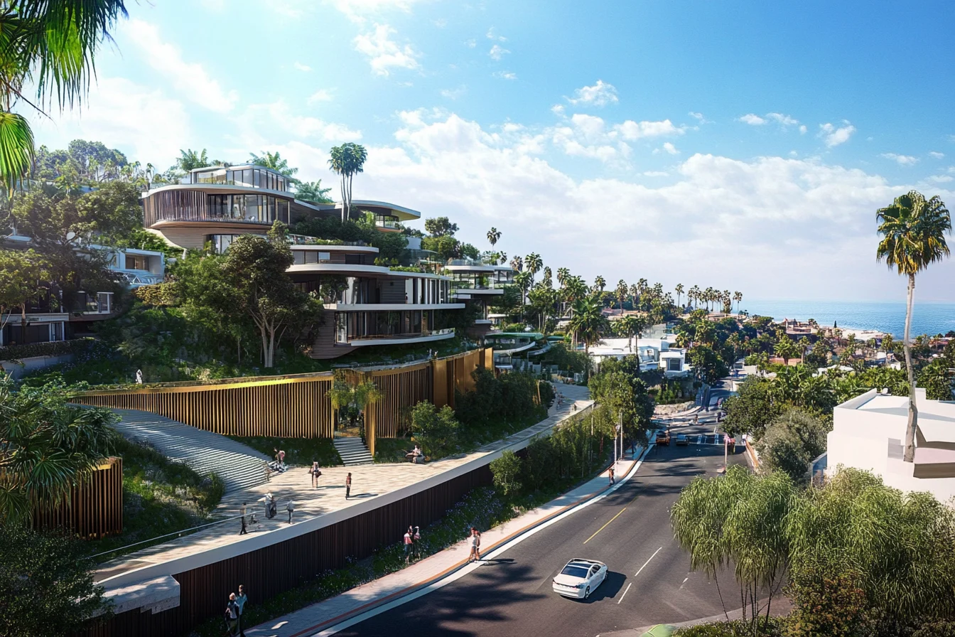 Pacific Palisades Architectural Design Concept of Development and Rebuild 