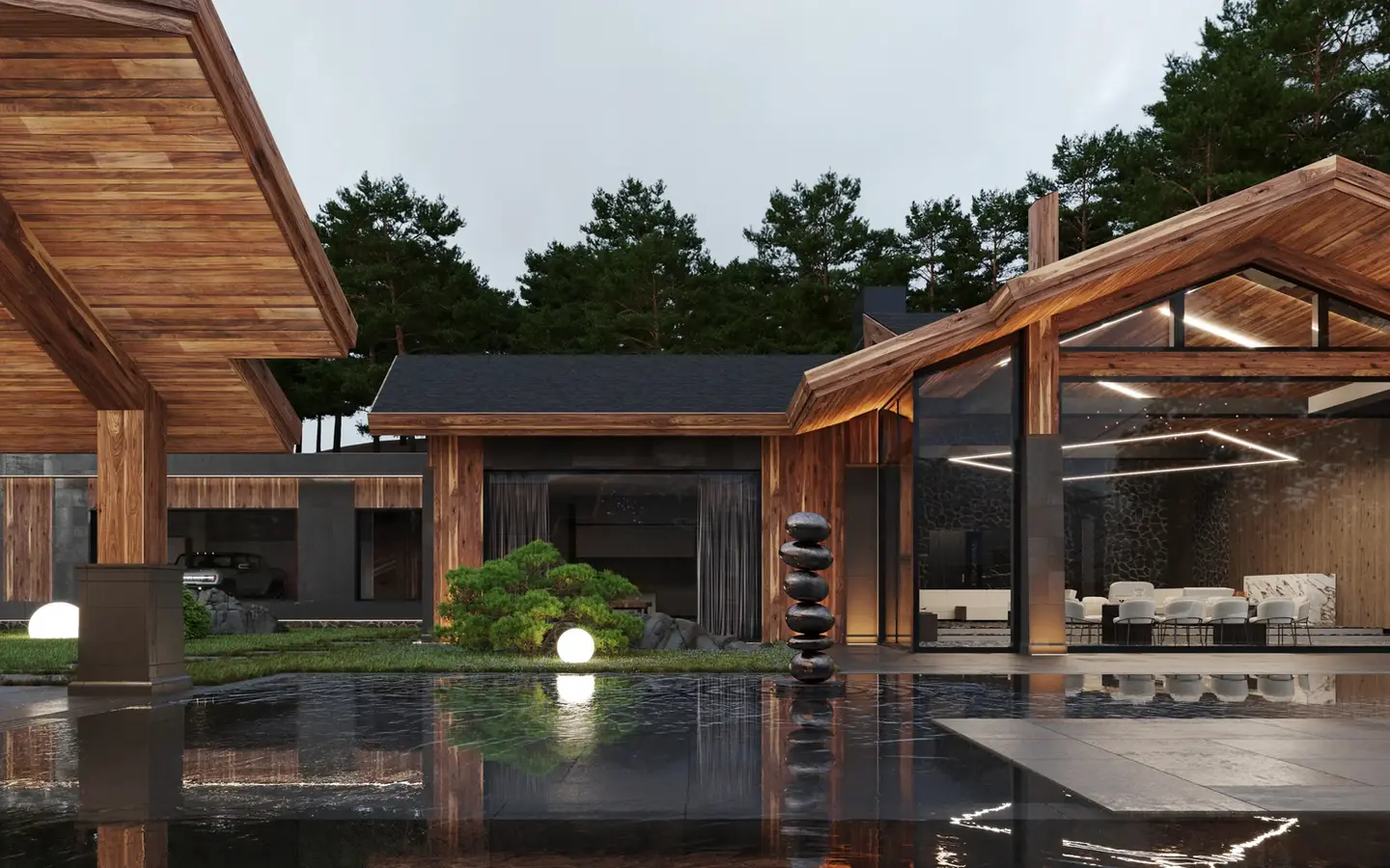 Luxury chalet with swimming pool