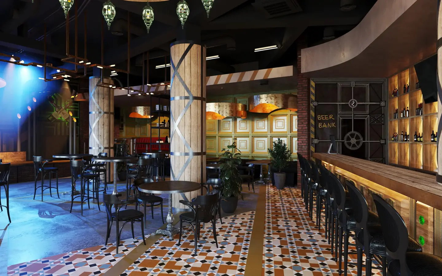 Irish pub interior design