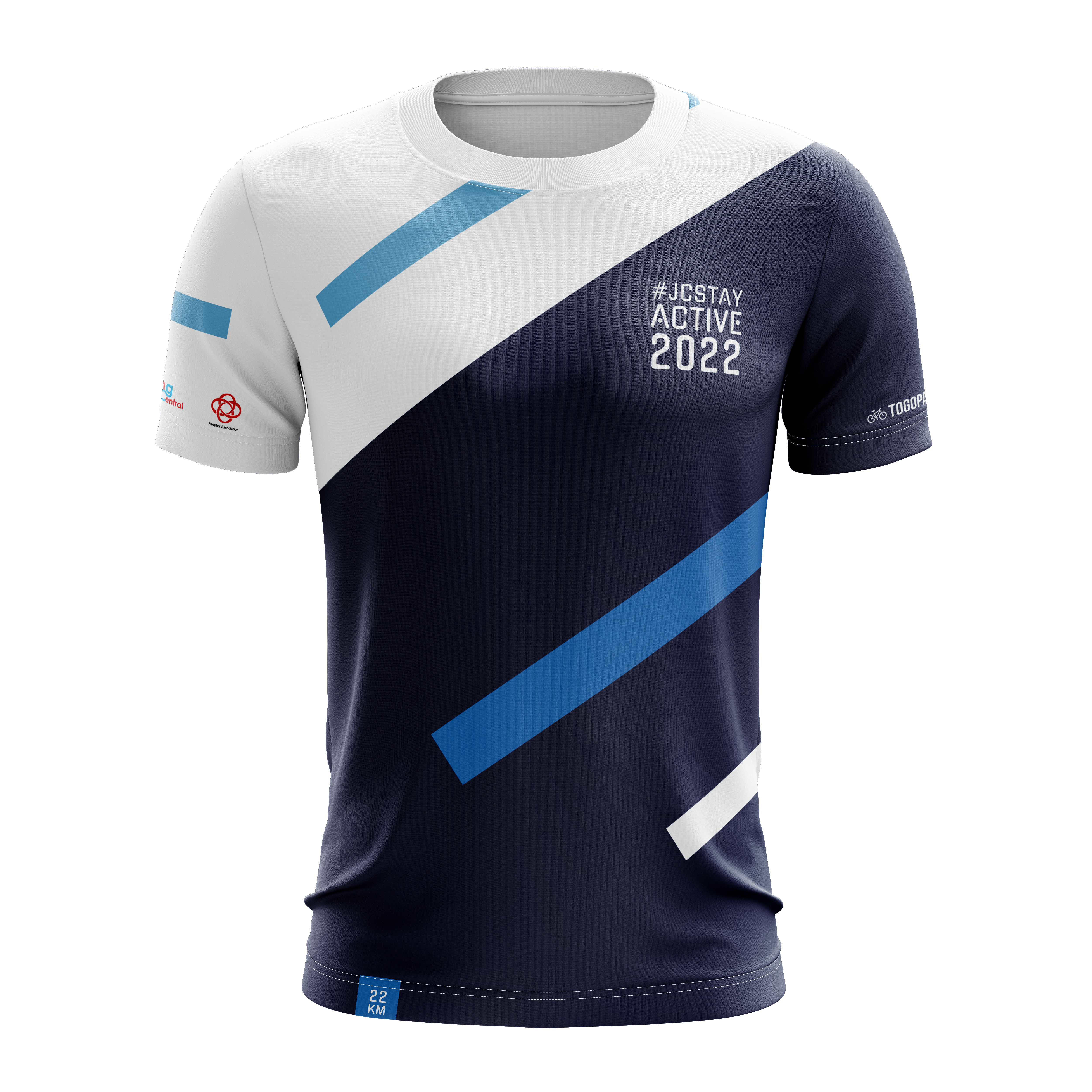 #JCSTAYACTIVE2022 Blue Tee