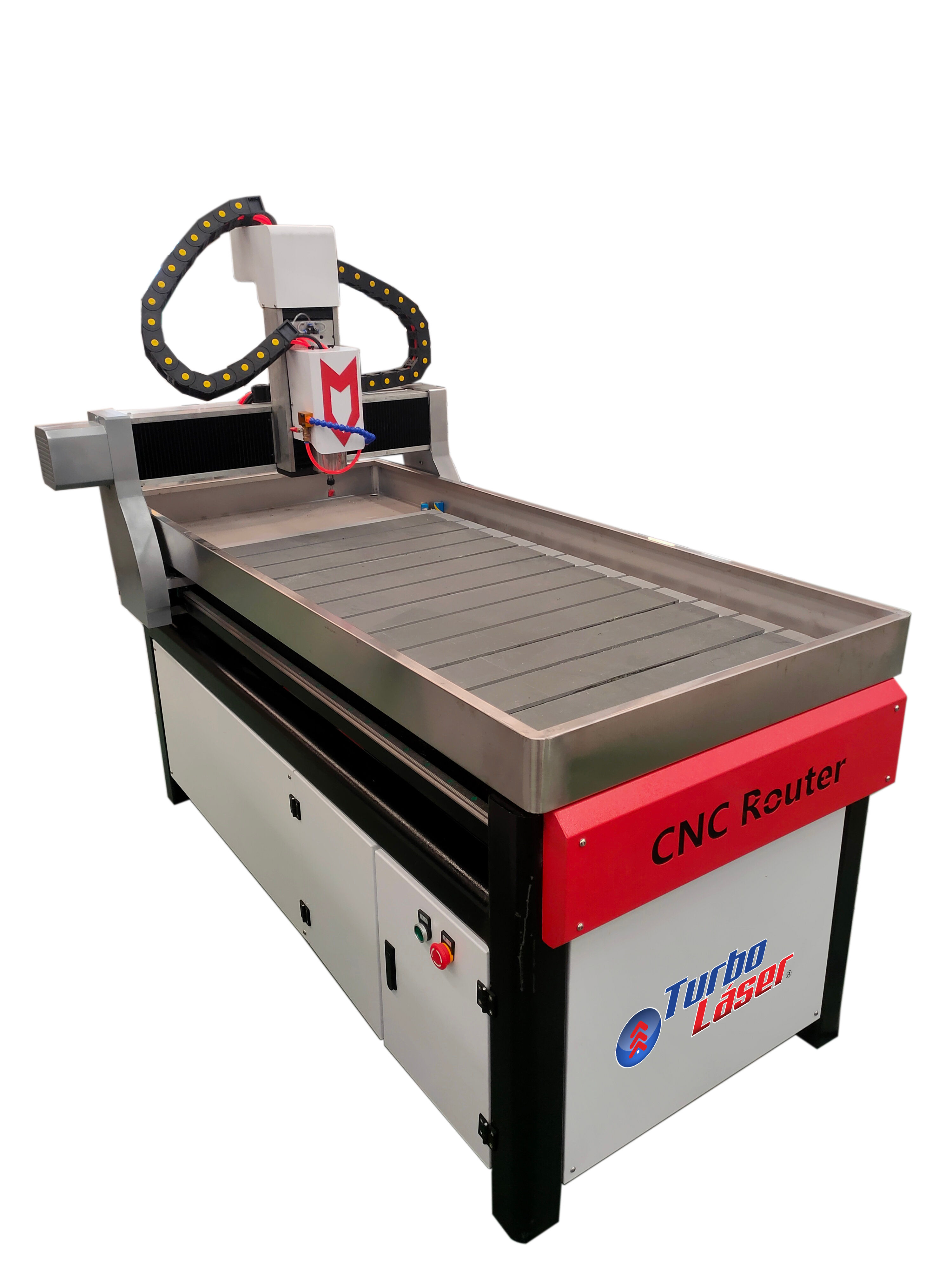 Maquina Router CNC 90 x 60 cm con tina de agua 2.2kw