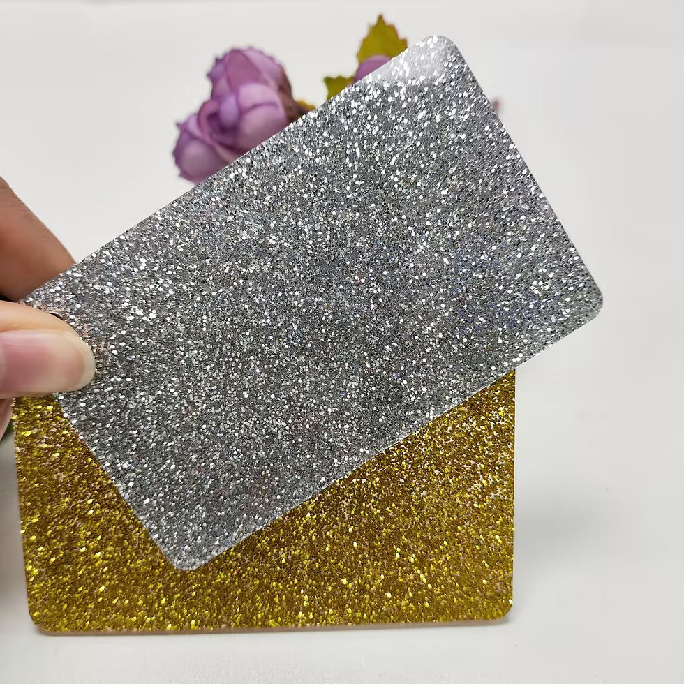 Miniatura: Acrílico Glitter Sólido Plateado Lámina 1.25m X 2.45m 3 Mm Alto Impac