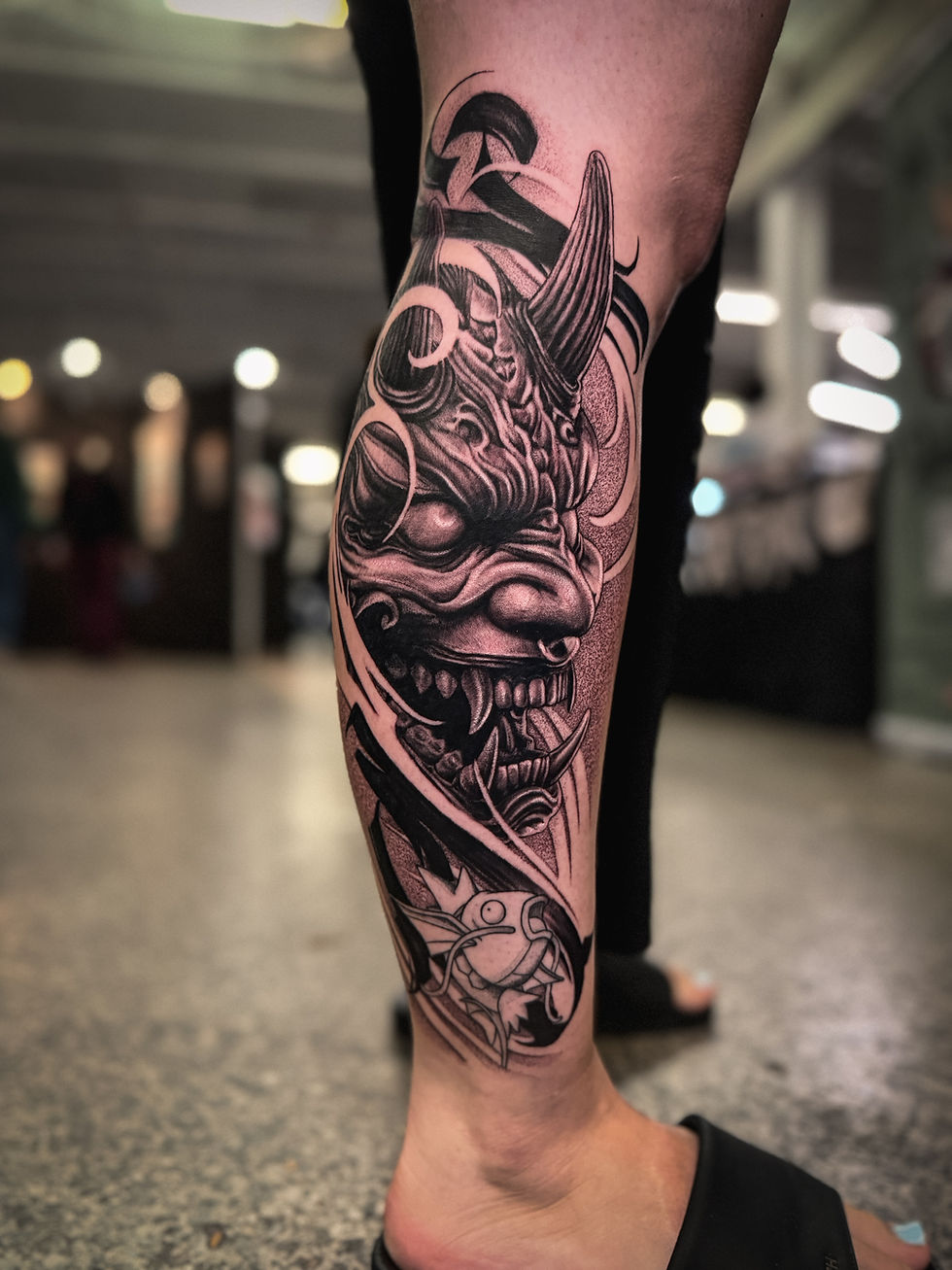 Hannya Mask Caligraphy