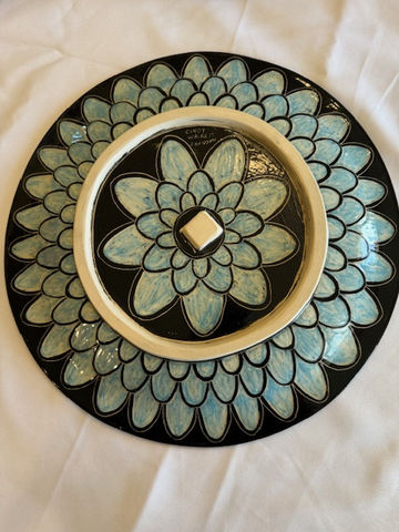 Floral and Butterfly Pottery