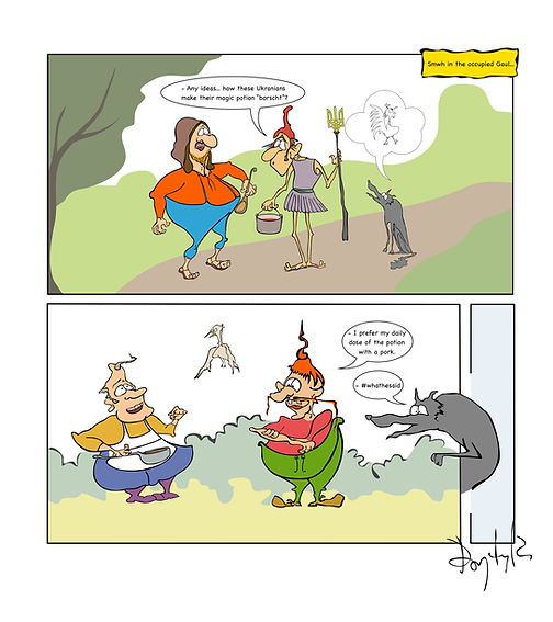 Ukranian Asterix Comic Strip