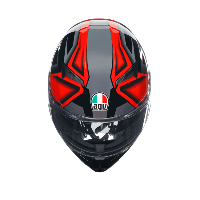 Küçük resim: Agv K3 Compound Black Red Kapalı Kask
