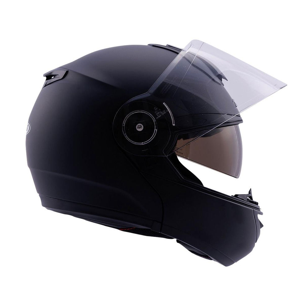 Küçük resim: Zeus ZS-3050 Matt Black Çene Açılır Kask