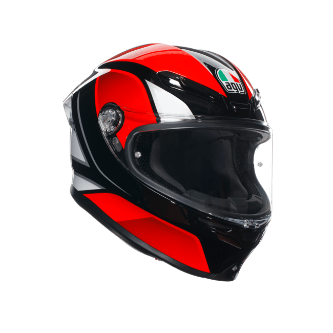 Küçük resim: Agv K6 S Hyphen Black Red White Kapalı Kask