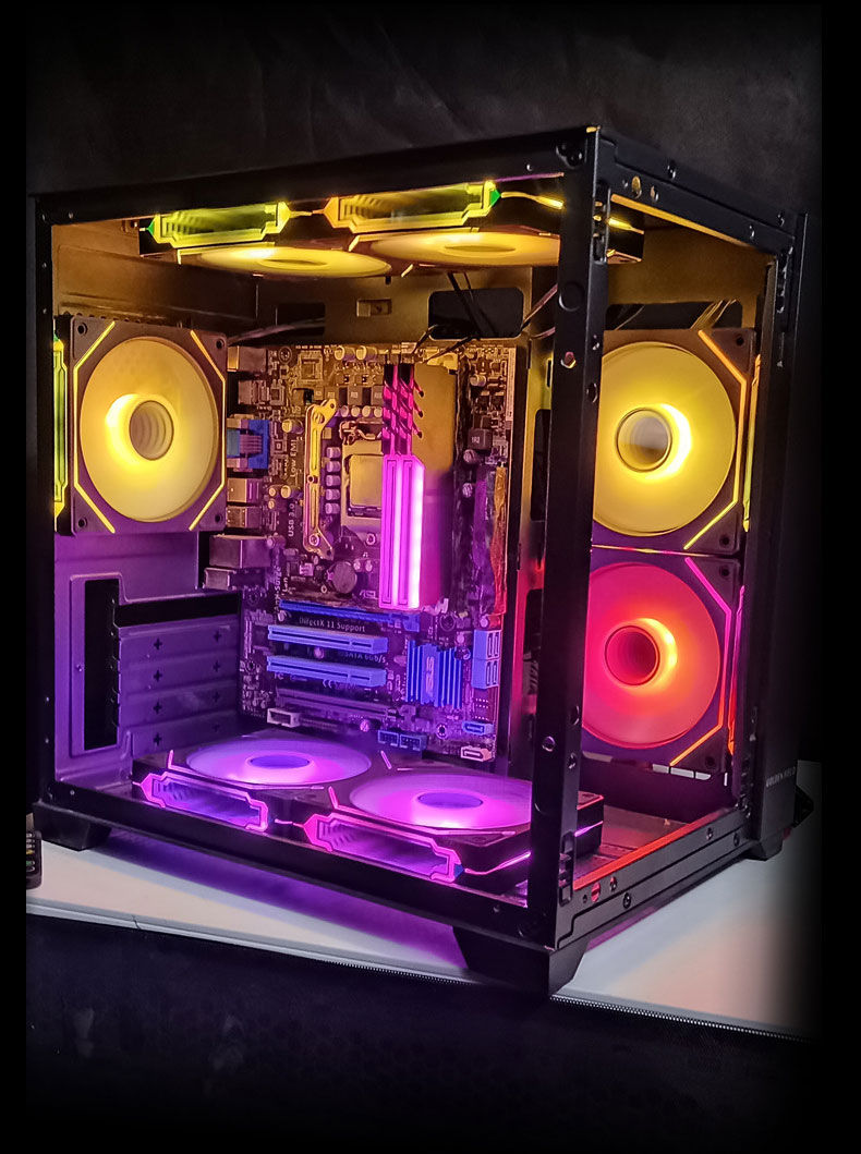Thumbnail: PRISM 4 PRO ARGB CPU Fan 4PIN PWM Silent Chassis Fan 120mm Infinite Mirror 5V 3P