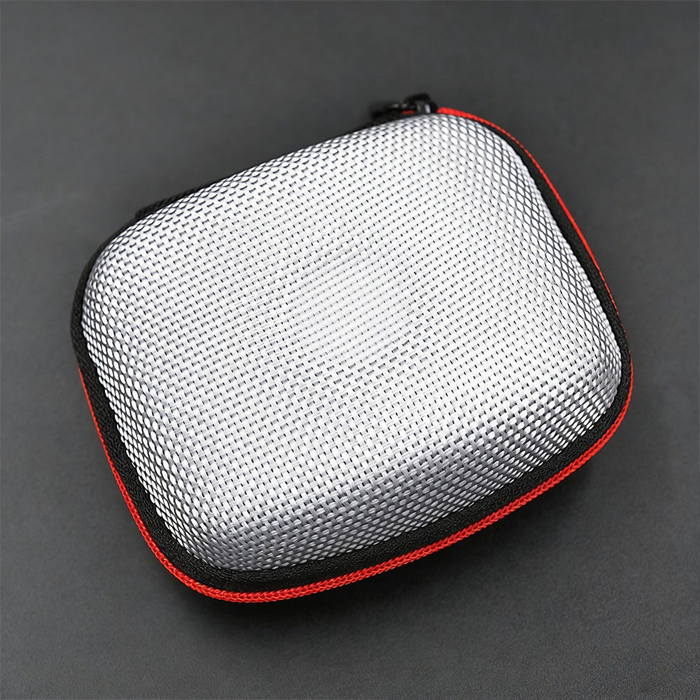 Thumbnail: Earphone Storage Bag Square Headset Box Indoor Outdoor Travelling Earphones Stor