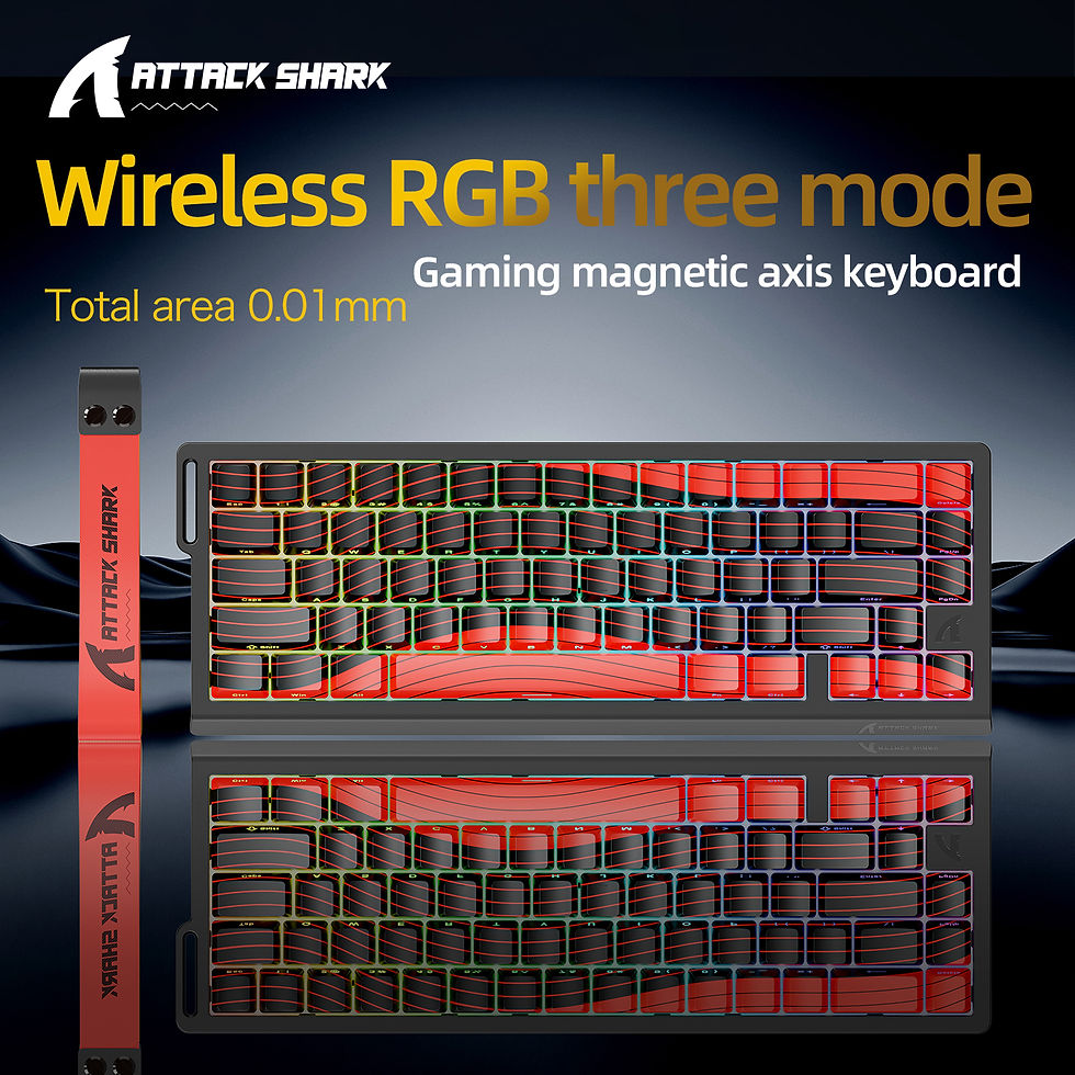 Thumbnail: X68HE ATTACK SHARK Magnetic Gaming Keyboard Mechanical Wired for Pro Gaming 0.01