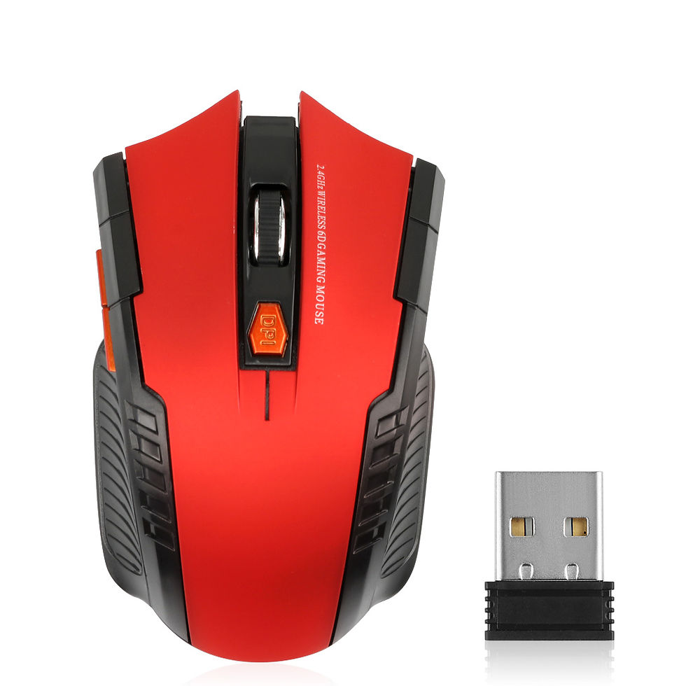 Thumbnail: 2.4G Wireless Mouse 1600DPI Optical Mouse Gamer for Computer 6 Buttons Wireless 