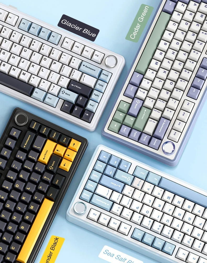 Thumbnail: AULA F75 2.4G Wireless/Bluetooth/Wired Gaming Mechanical Keyboard RGB Customized