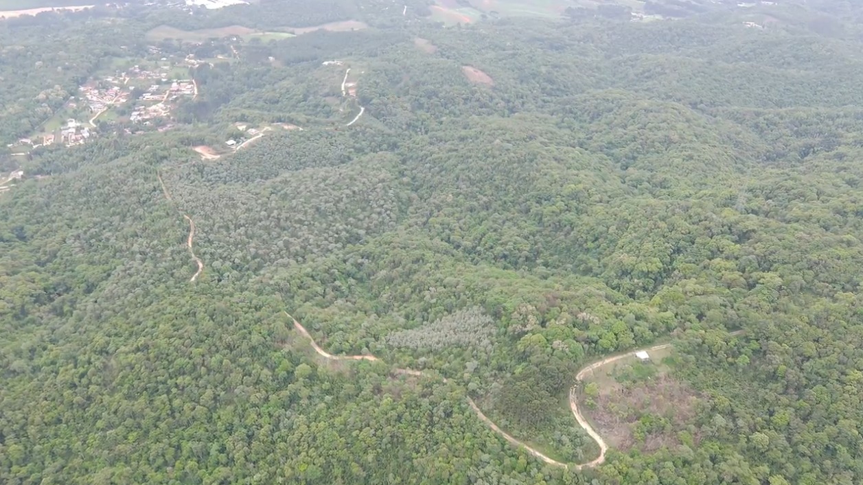 Vista aérea do terreno