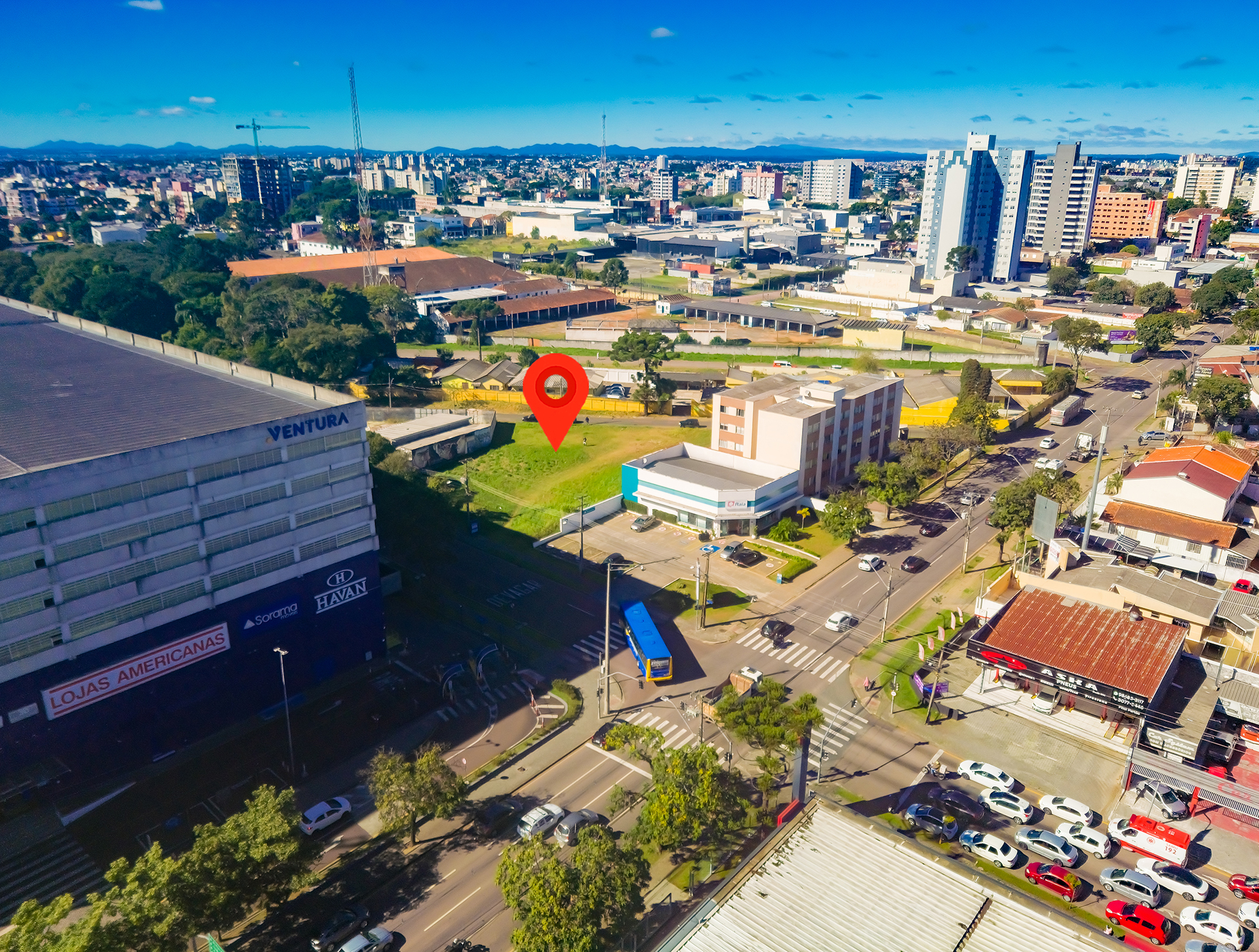 Localização estratégica do terreno