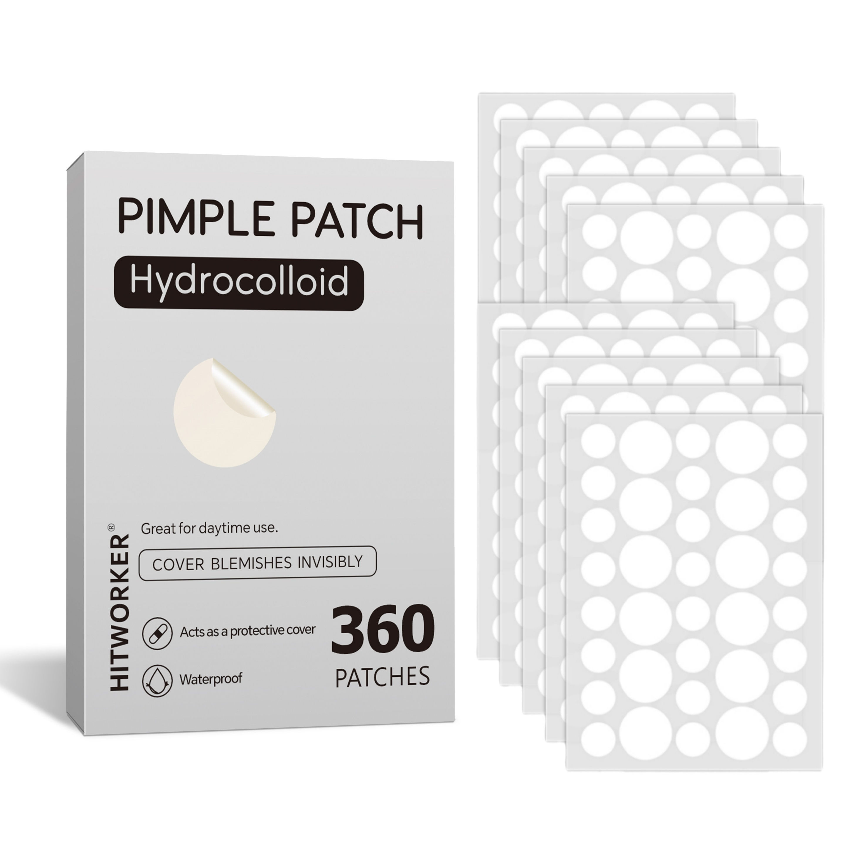 360pcs Face Acne Patch Invisible Skin Care Pimple Acne Patches Anti-inflammatory