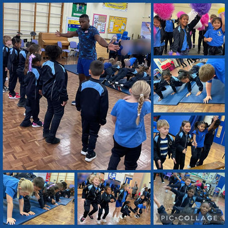 Year 2 - Visit from Olympian Joel Fearon