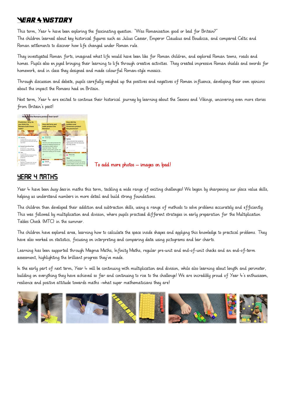 Year 4 History