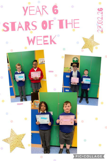 Year 6 - Stars of the Week