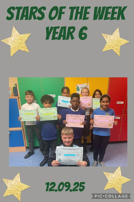 Stars of the Week Year 6