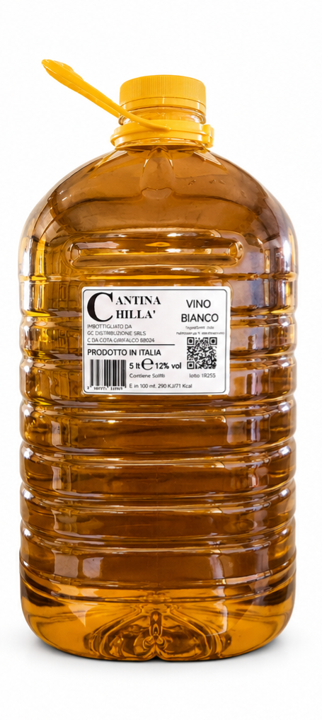 Vino in pet 5 litri BIANCO