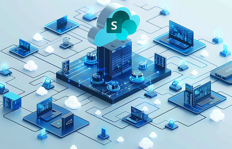 Cloud computing concept showing a glowing cloud icon with upward arrows on a circuit board, symbolizing data migration to the cloud.