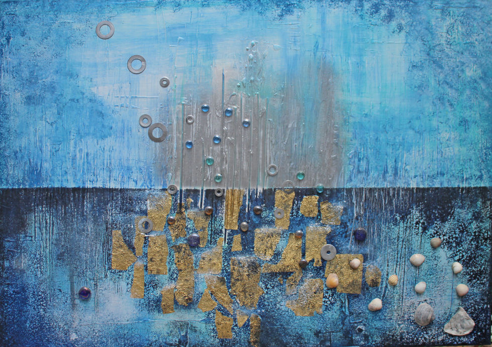 Rise
Acrylic and mixed media on canvas
Size: 118 x 84cm