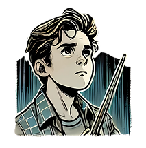 Skizze: Timo Aust als Kind