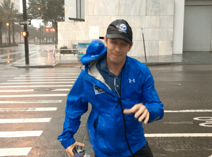 Live report in Tampa during Hurricane Irma
