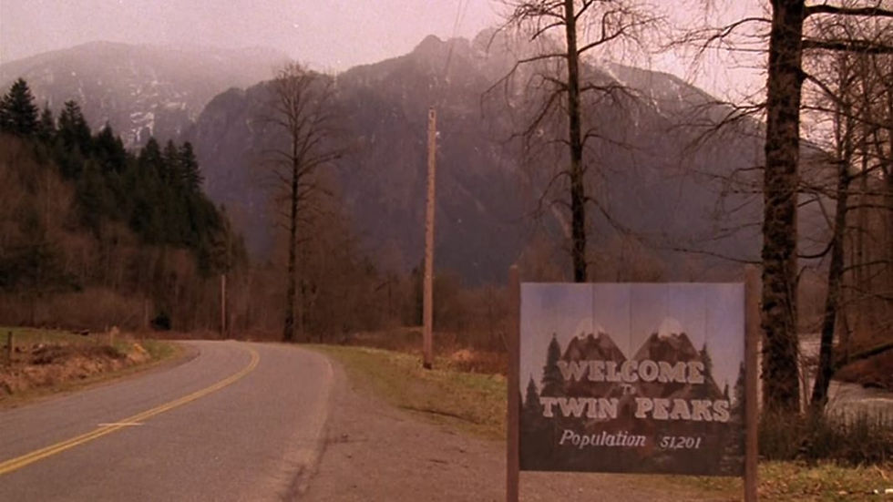 The twin peaks title card.