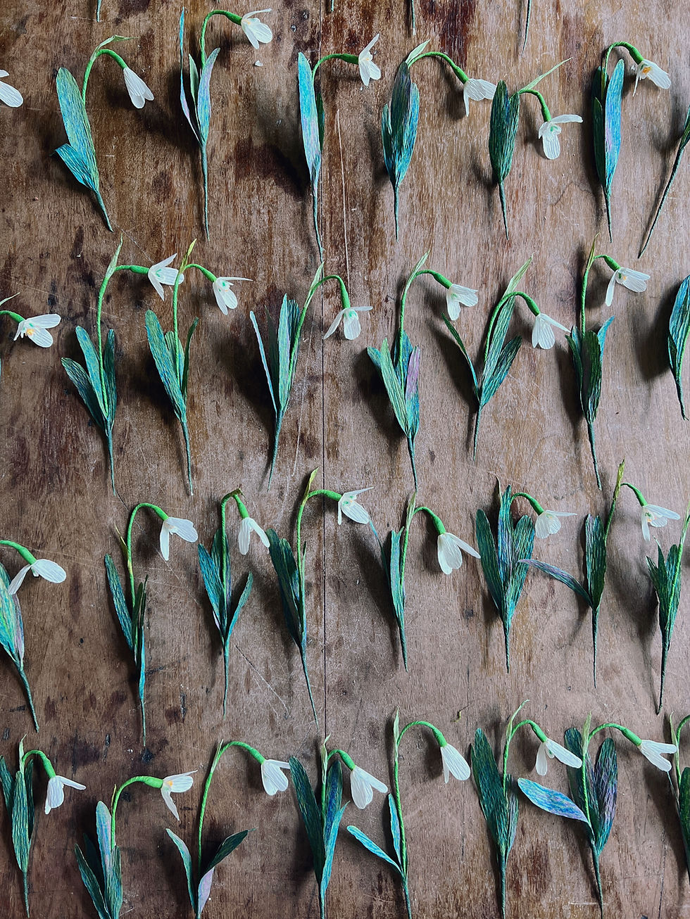 Thumbnail: Paper Snowdrops
