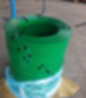 Green Painted + Waxed Steel Strapping