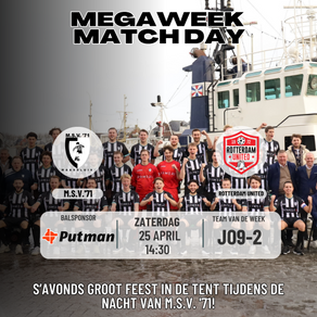 M.S.V.’71 alleen gebaat bij overwinning tegen Rotterdam United 