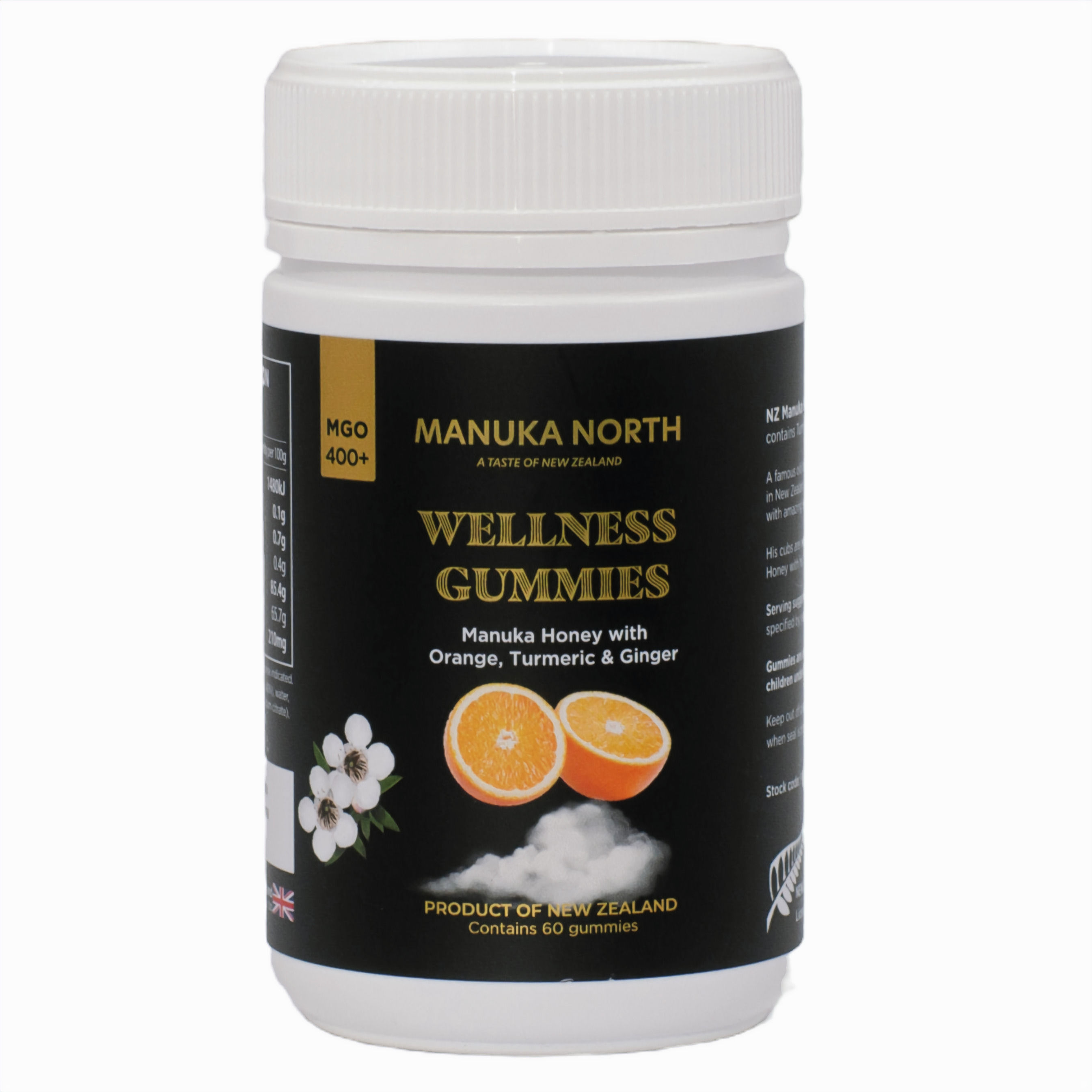 Manuka Honey Wellness Gummies - Orange, Turmeric and Ginger