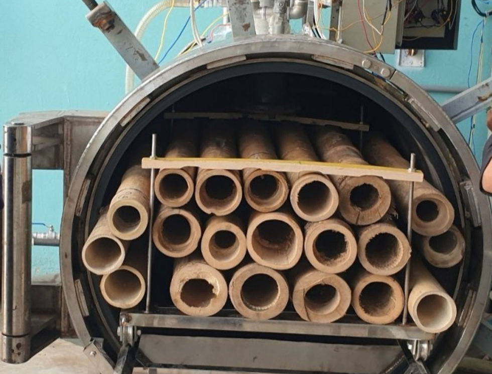 drying bamboo
