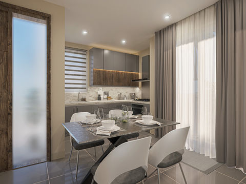 Grand Egypt 2BHK Villas Interior Kitchen v01