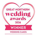 Little White Books Winner of the great northern wedding awards for north west wedding cakes 2026 awards