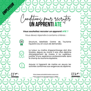 Conditions pour recruter un apprenti ATE