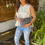 Miniature : Blouse sans manche broderie