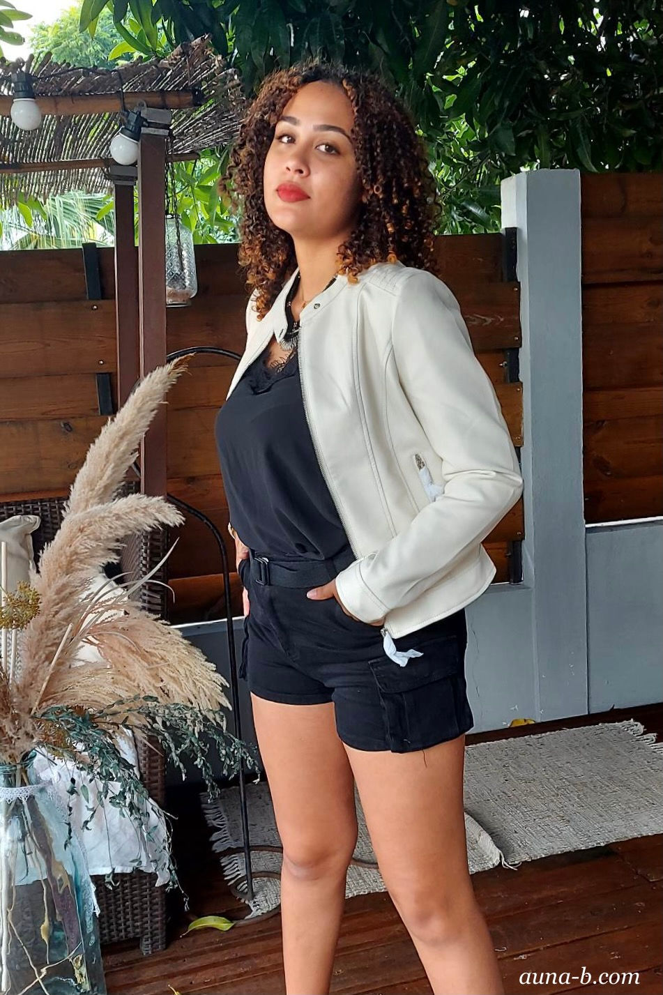 Miniature : Blouson blanc manches longues
