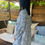 Miniature : Robe bleue imprimé ethnique