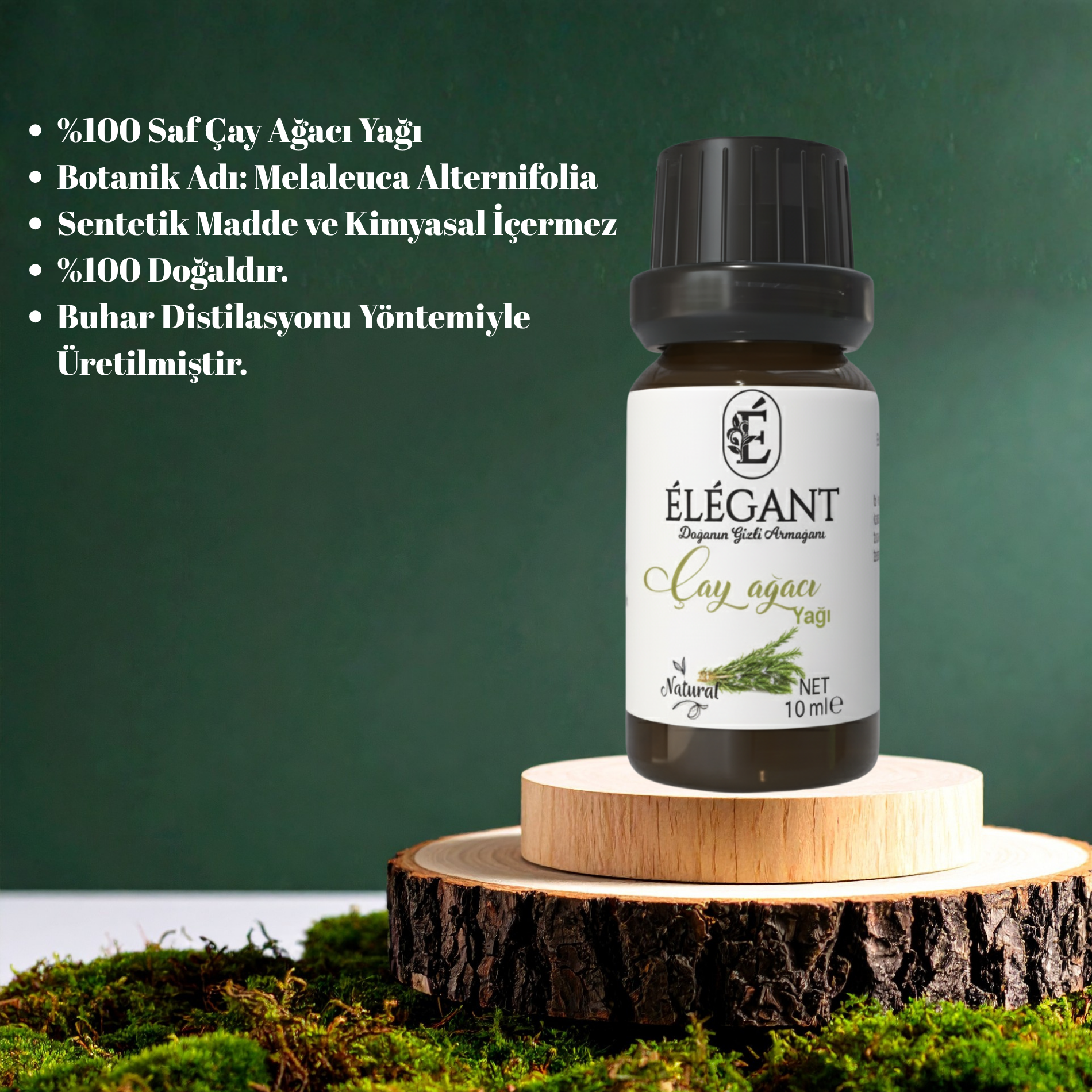 Çay Ağacı Yağı 10 ml - %100 Saf Ve Doğal - Aromaterapi, Bitkisel Uçucu Yağ