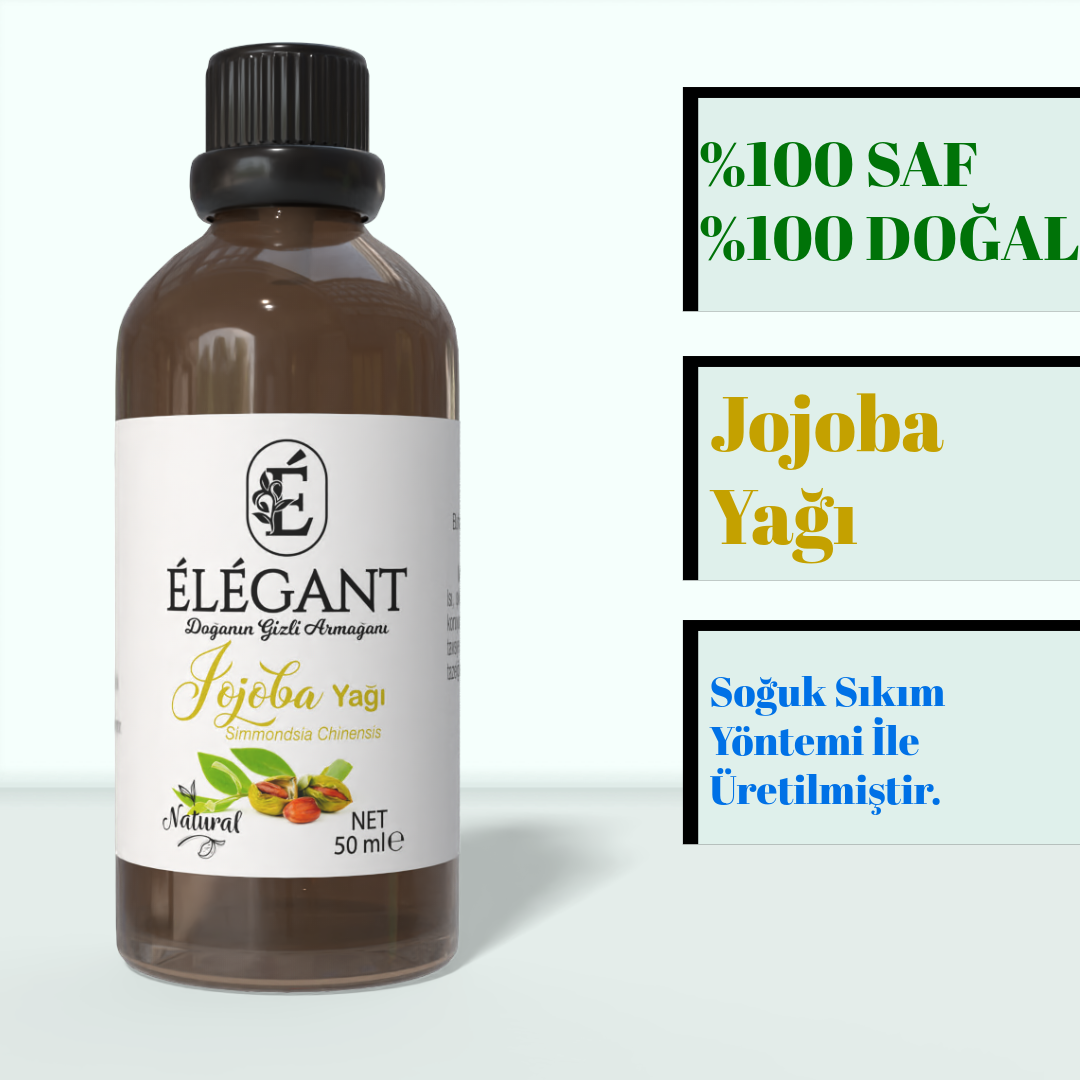 Jojoba Yağı 50 ml – %100 Saf Ve Doğal - Soğuk Sıkım Katkısız Yağ