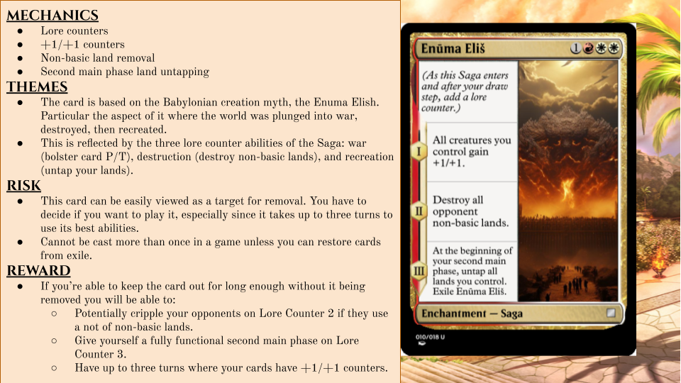 Enuma Elish Card and Documentation