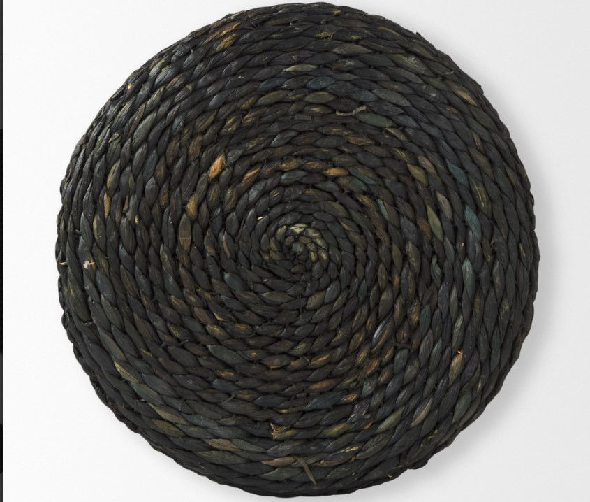 Thumbnail: Black Wicker Pouf