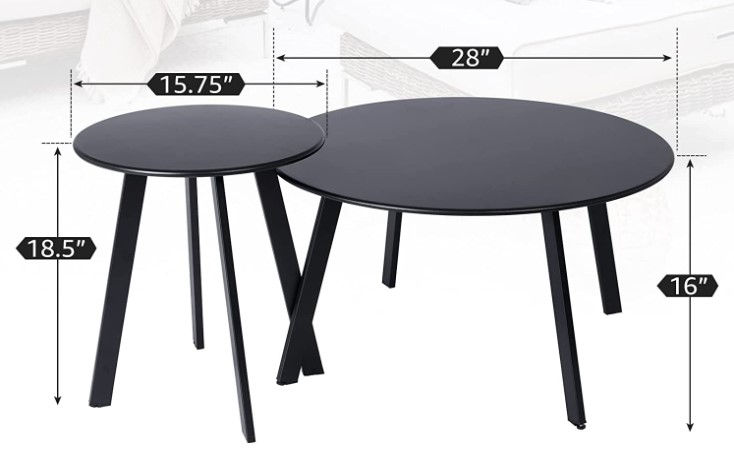Thumbnail: Patio Black End Table