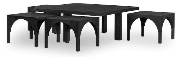 Thumbnail: Coffee Table with 4-Stools