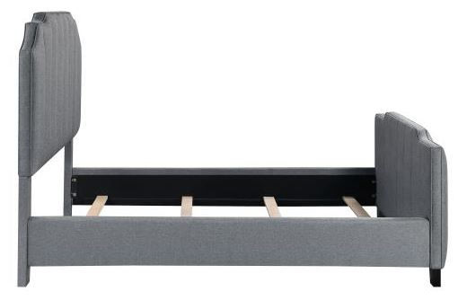 Thumbnail: Light Grey Channel Queen Bed