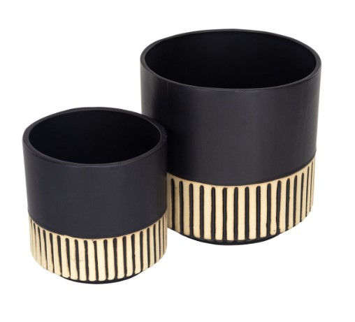 Thumbnail: Black Stripes Pot Small